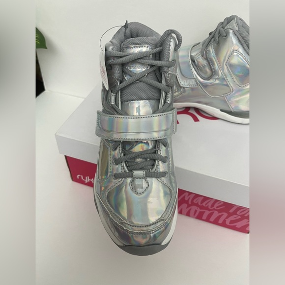 Ryka Women's Tenacious Patent Silver Iridescent Comfort
Training Sneakers - Picture 9 of 16